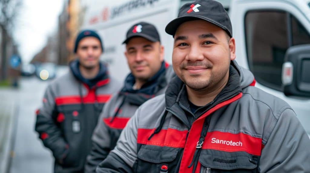 Rohrreinigung Heilbronn das Team von Sanrotech