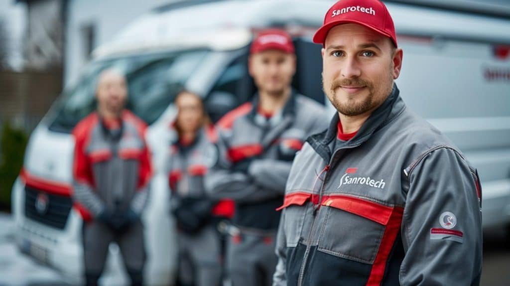 Team Sanrotech Rohrreinigung Berlin